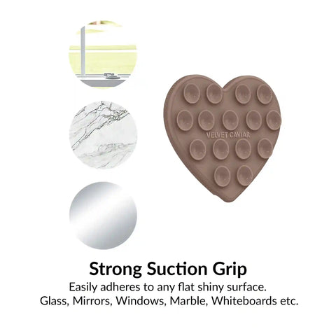 Cashmere Taupe Heart MagSafe MightyGrip