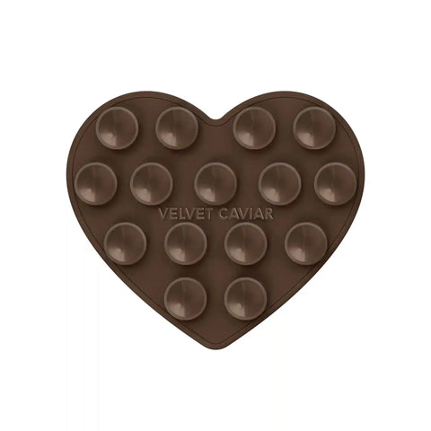 Espresso Brown Heart MagSafe MightyGrip
