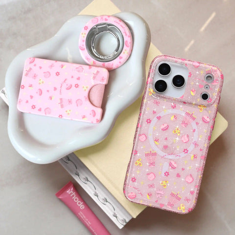 Pink Hanukkah MagSafe Wallet