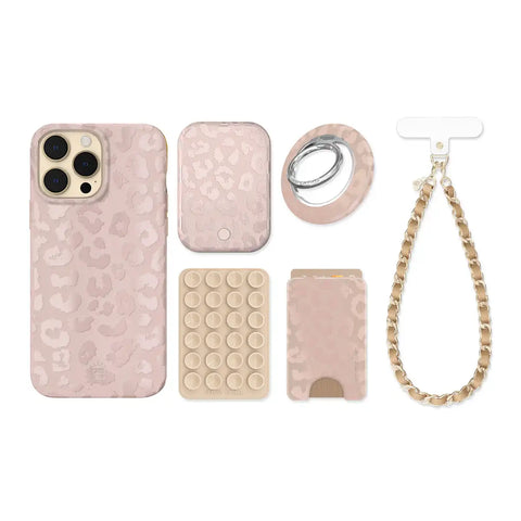Nude Leopard iPhone Bundle Set