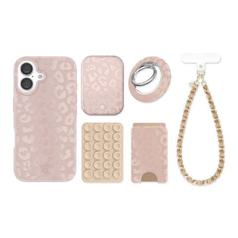 Nude Leopard iPhone Bundle Set