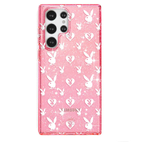Playboy Pink Bunny Glitter Samsung Case