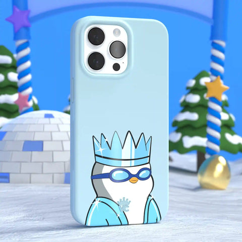 Pudgy Penguins Polar Blue iPhone Case