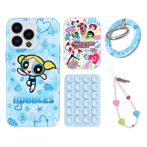 The Powerpuff Girls Bubbles iPhone Bundle Set - Grip