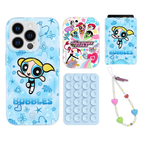 The Powerpuff Girls Bubbles iPhone Bundle Set - Wallet