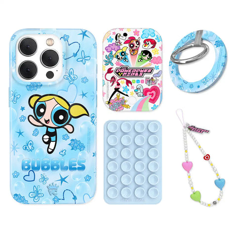 The Powerpuff Girls Bubbles iPhone Bundle Set - Grip
