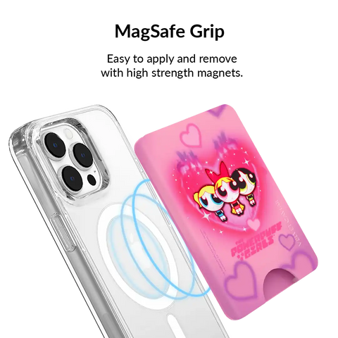 The Powerpuff Girls Airbrush Hearts MagSafe Wallet