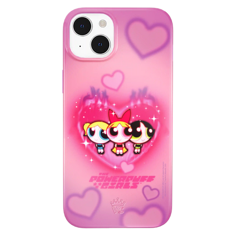 The Powerpuff Girls Airbrush Hearts iPhone Case