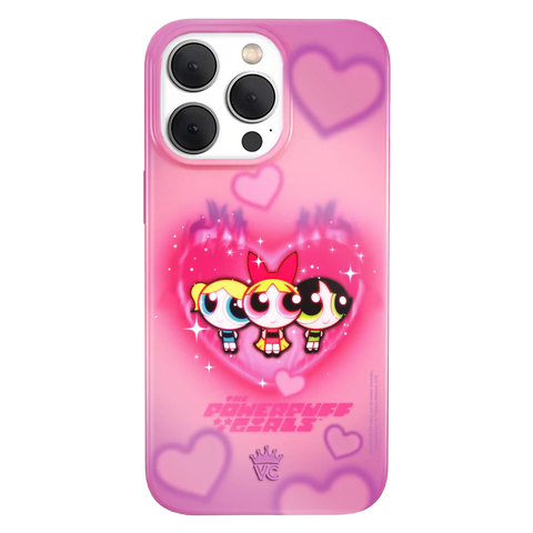 The Powerpuff Girls Airbrush Hearts iPhone Case