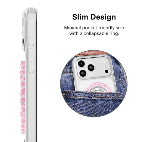 Pink Christmas MagSafe Grip Ring