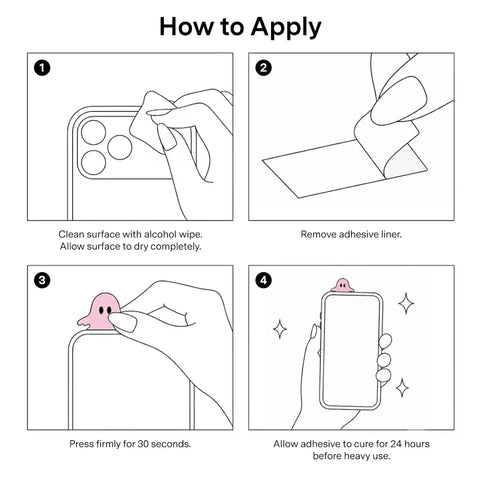 Pink Ghosted Phone Hugger
