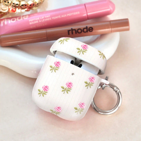 Pink Peony Floral AirPod Case