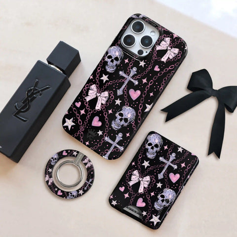 Pretty Punk Skulls MagSafe Wallet