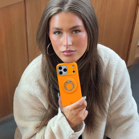 Pumpkin Spice Orange MagSafe Grip Ring