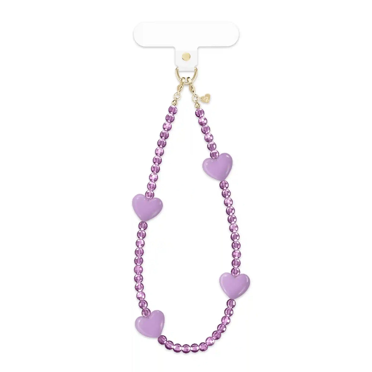 Purple Heart Phone Charm