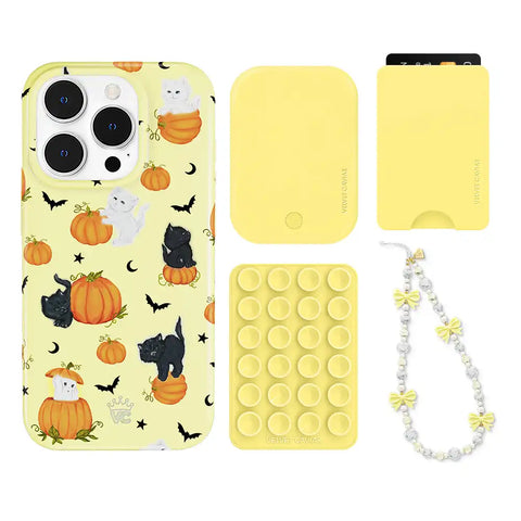 Purrfect Pumpkins iPhone Bundle Set - Wallet