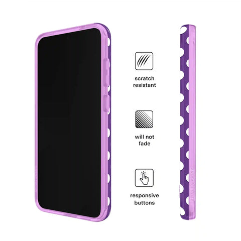 Violet Glow Polka Dot Samsung Case