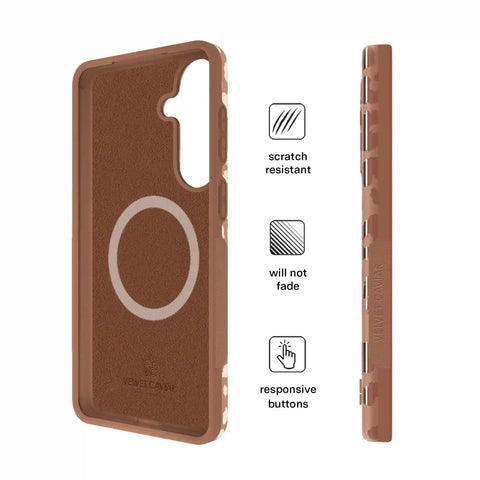 Bronze Chrome Leopard Samsung Case