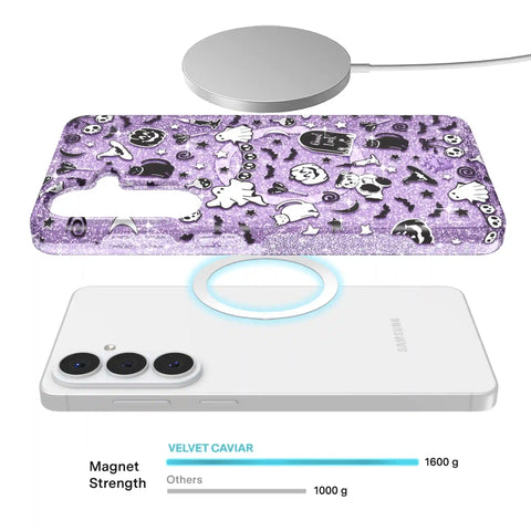 Witchy Lilac Glitter Samsung Case