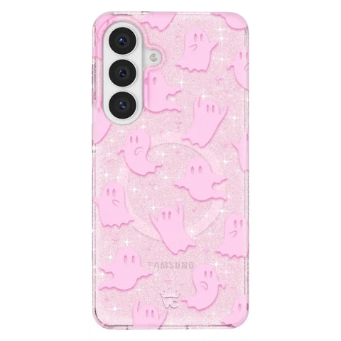 Ghosted Pink Glitter Samsung Case