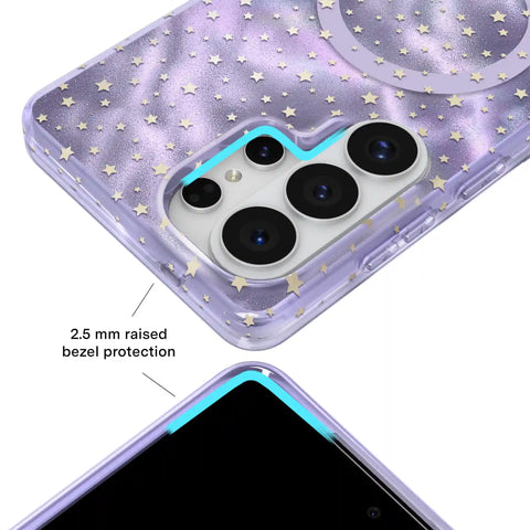 Lilac Celestial Stars Samsung Case