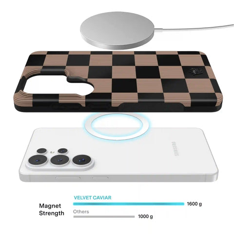 Mocha Vibe Checkered Samsung Case