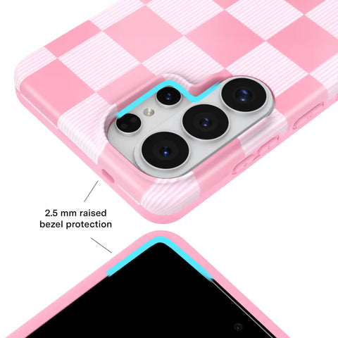 Pink Vibe Checkered Samsung Case