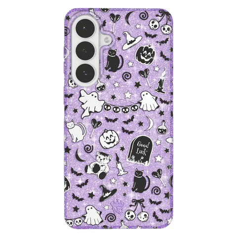Witchy Lilac Glitter Samsung Case