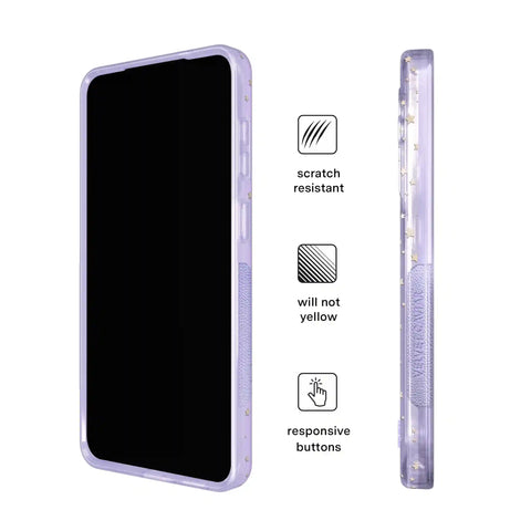 Lilac Celestial Stars Samsung Case