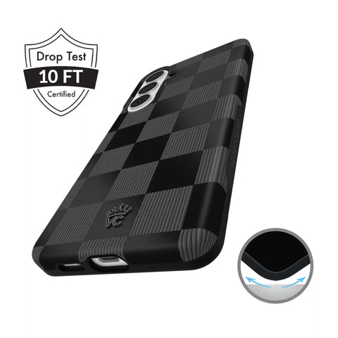 Noir Vibe Checkered Samsung Case