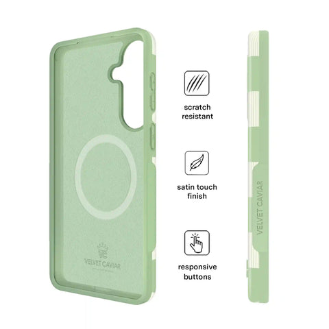 Pistachio Vibe Checkered Samsung Case