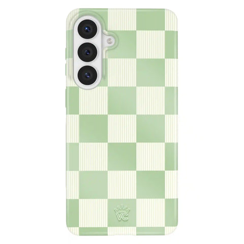 Pistachio Vibe Checkered Samsung Case