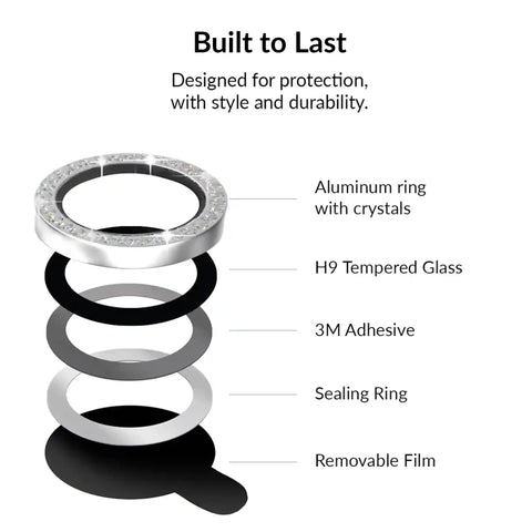 Crystal Glam Camera Lens Protector for Samsung
