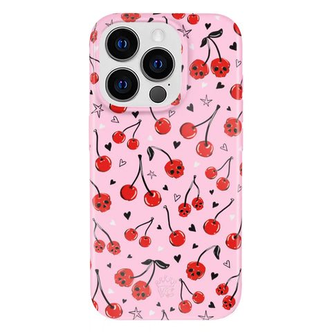 Sour Cherry Skulls iPhone Case
