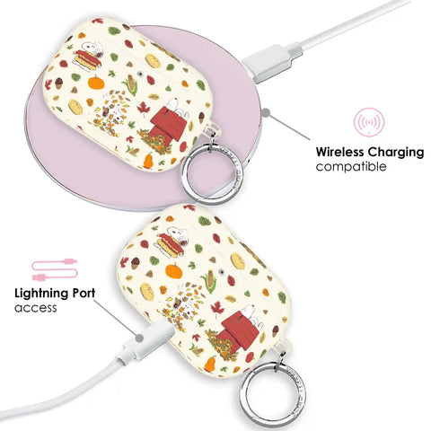 Snoopy Autumn Leaves AirPod Case