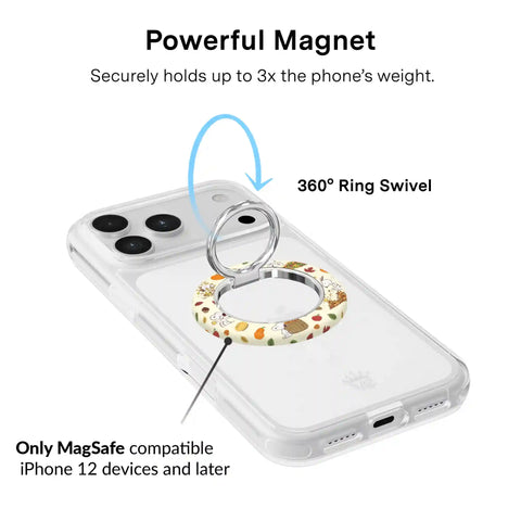 Snoopy Autumn Leaves MagSafe Grip Ring