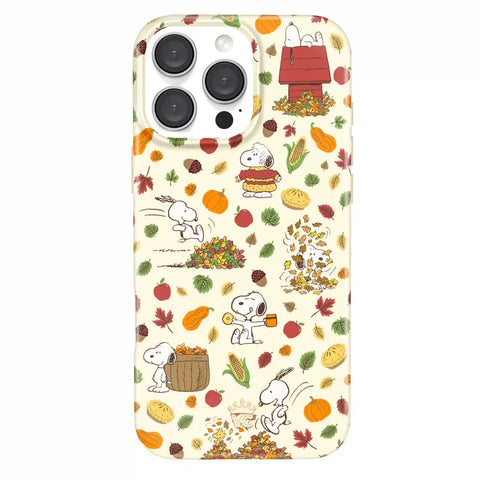Snoopy Autumn Leaves iPhone Case