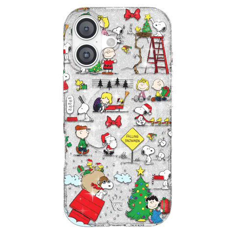 Snoopy Christmas Glitter iPhone Case