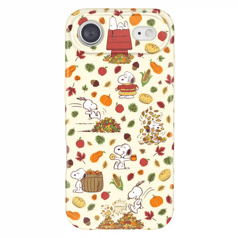 Snoopy Autumn Leaves iPhone Case