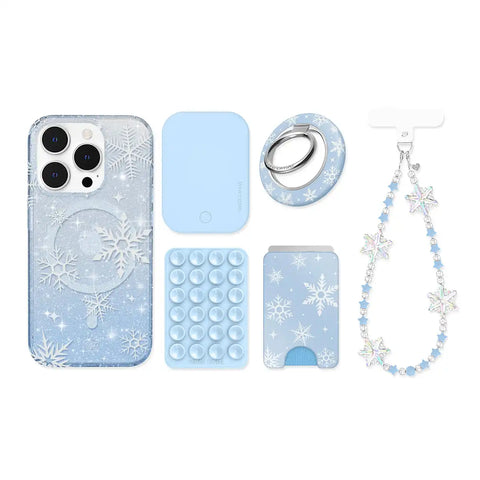 Snow Angel Glitter iPhone Bundle Set