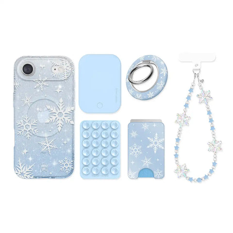 Snow Angel Glitter iPhone Bundle Set