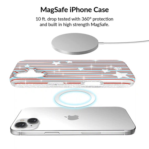 Stars & Stripes Glitter iPhone Bundle Set