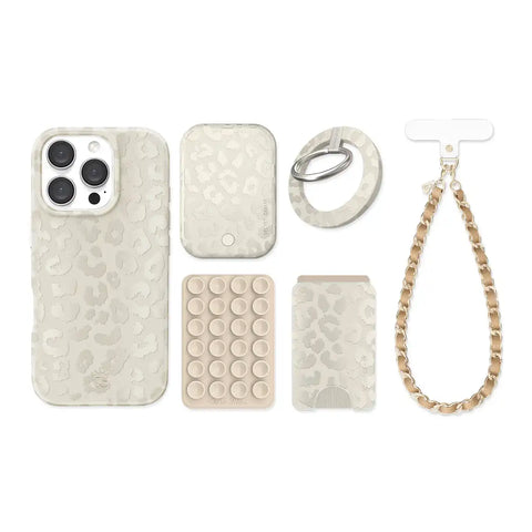 Stone Leopard iPhone Bundle Set