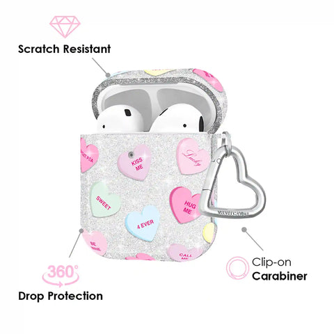 Sweet Hearts Glitter AirPod Case