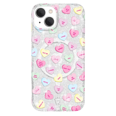 Sweet Hearts Glitter iPhone Case