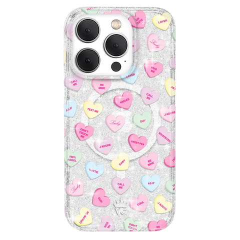 Sweet Hearts Glitter iPhone Case