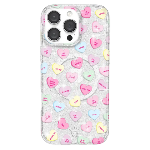 Sweet Hearts Glitter iPhone Case