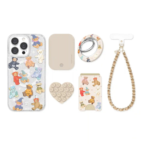 Teddy Scare Glitter iPhone Bundle Set