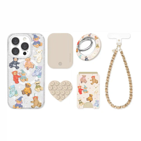 Teddy Scare Glitter iPhone Bundle Set