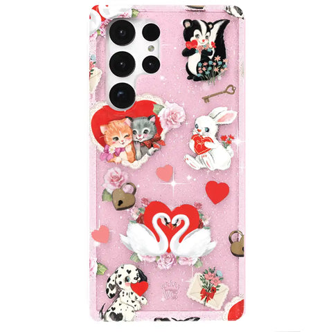 Love Letter Glitter Samsung Case